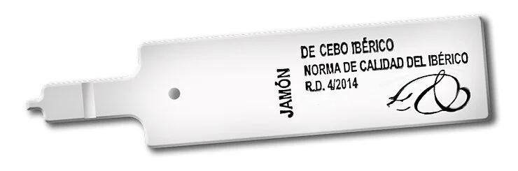 Etiquetado del ibérico - Etiqueta blanca